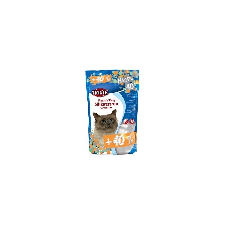 Fresh’n’Easy Litière silicate  40 % de produit en plus 5l+2l