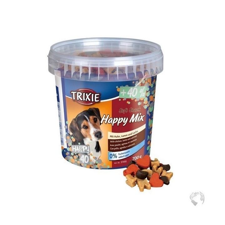 Soft Snack Happy Mix trixie avec 40 % de produit gratuit en plus