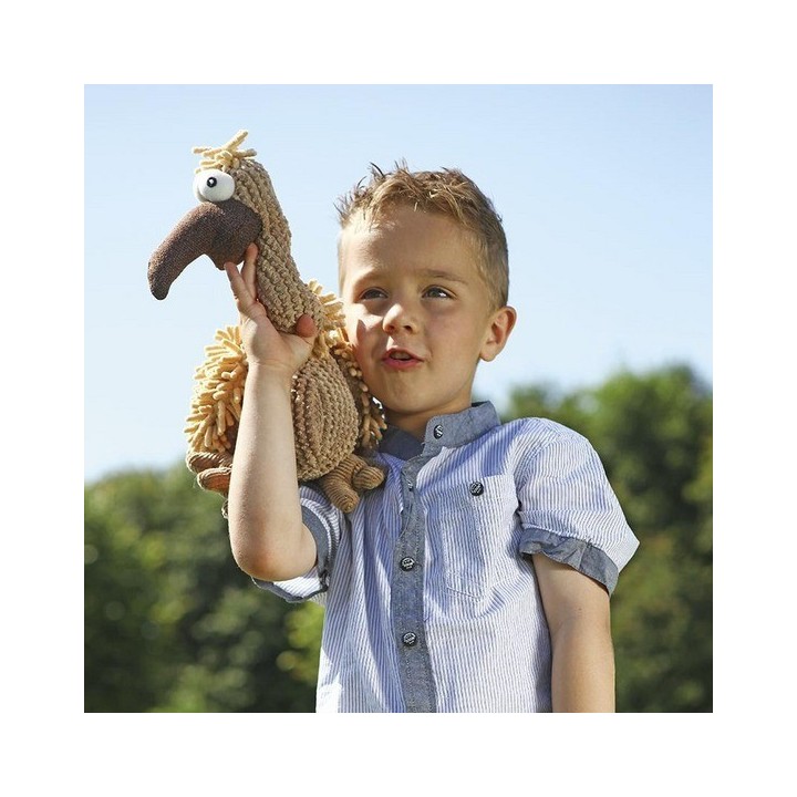 Vautour Gustav, tissu/peluche 24cm trixie