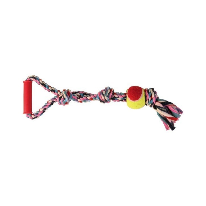 Denta Fun Corde de jeu avec balle de tennis trixie