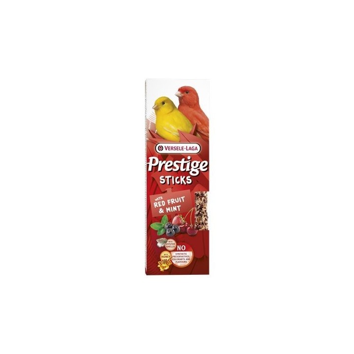 Sticks canaris avec fruits rouges & menthe
