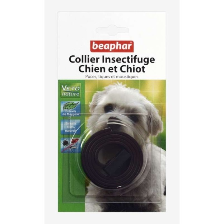 BEAPHAR Collier Insectifuge pour Chien et Chiot « Vetonature », Marron