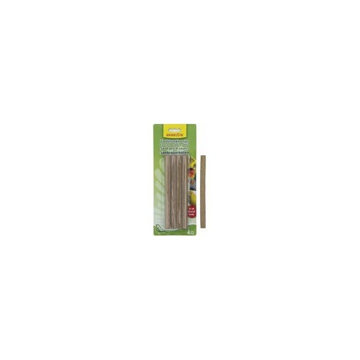 Couvre Perchoir Sablé pour Oiseaux - 4 pièces - pour Perchoir 10 mm