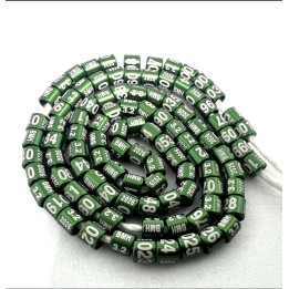 Bagues alu année 2026 couleur vertes gravure blanche 4.0mm