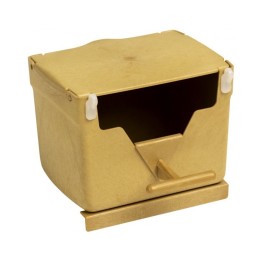 Nid en plastique brun 13 x 10 x 9.5 cm pour Oiseau Exotique