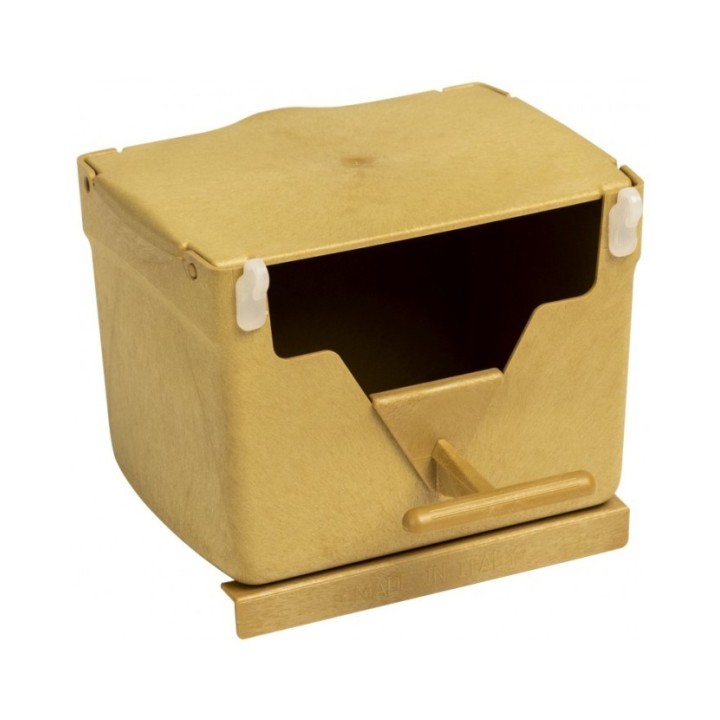 Nid en plastique brun 13 x 10 x 9.5 cm pour Oiseau Exotique