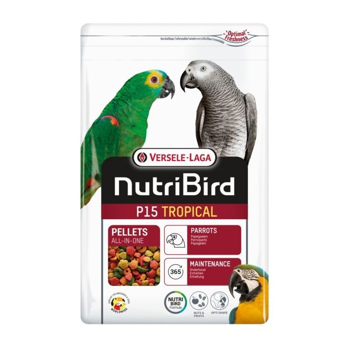 Nutribird P15 tropical - entretien