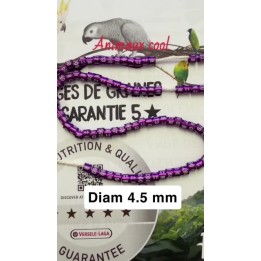 10 Bagues alu année 2027 couleur violet gravure blanche 4.5 mm