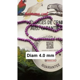 10 Bagues alu année 2027 couleur violet gravure blanche 4.0mm