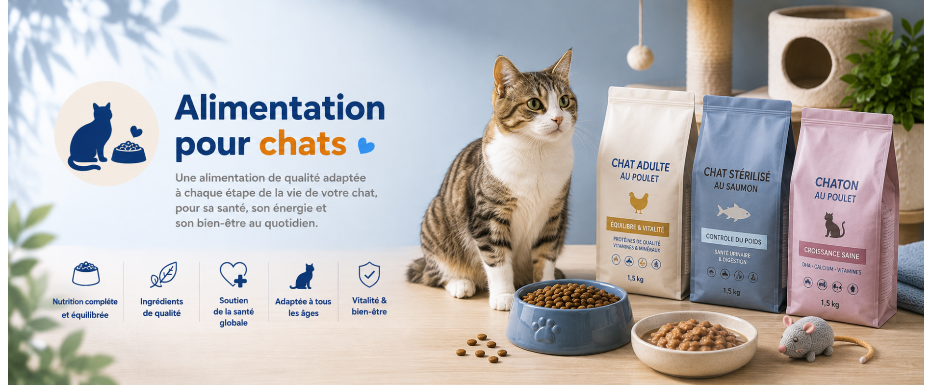 Alimentation pour chats | Croquettes et pâtées | AnimauxCool