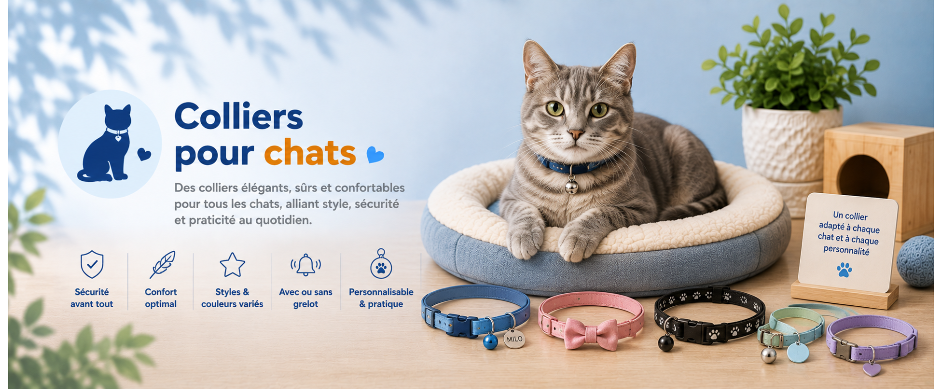 Colliers pour chats | AnimauxCool
