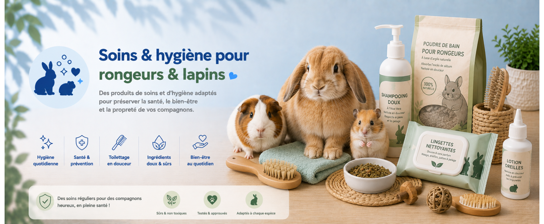 Soins et hygiène pour rongeurs | AnimauxCool
