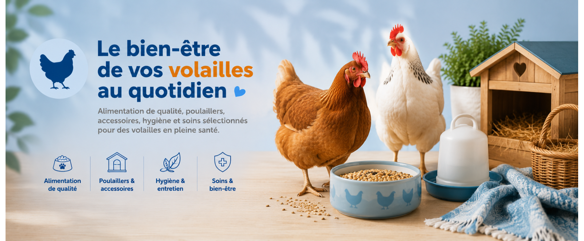 Alimentation et accessoires pour volailles | AnimauxCool
