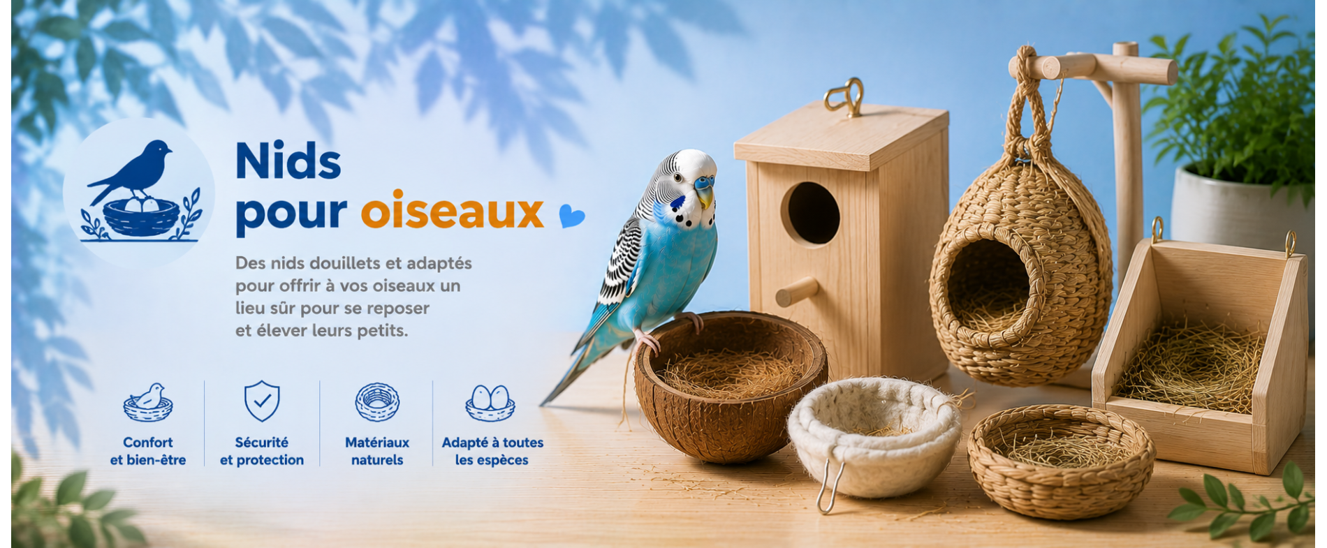 Nids pour oiseaux | AnimauxCool
