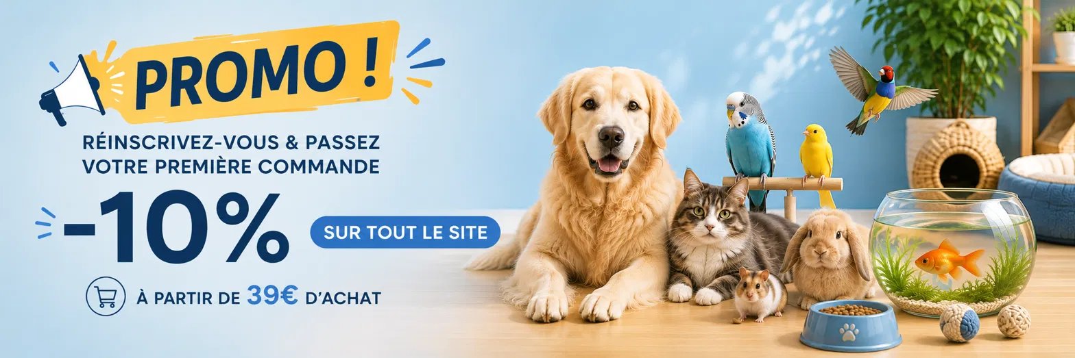 Promo -10% dès 39€ d'achat, sur tout le site